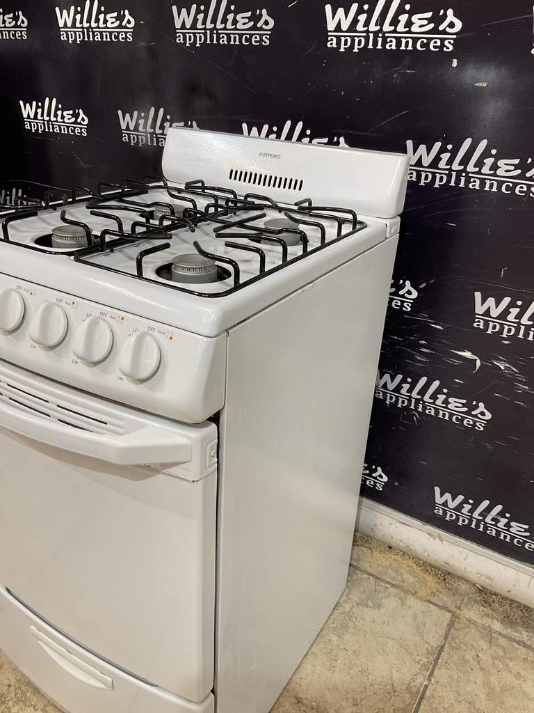 Hotpoint Used Natural Gas Stove 20inches (White)