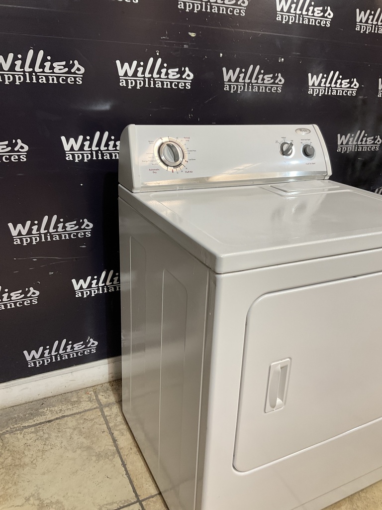 Whirlpool Used Electric Dryer 220volts (30 AMP) 29inches {3 prong} (White) 