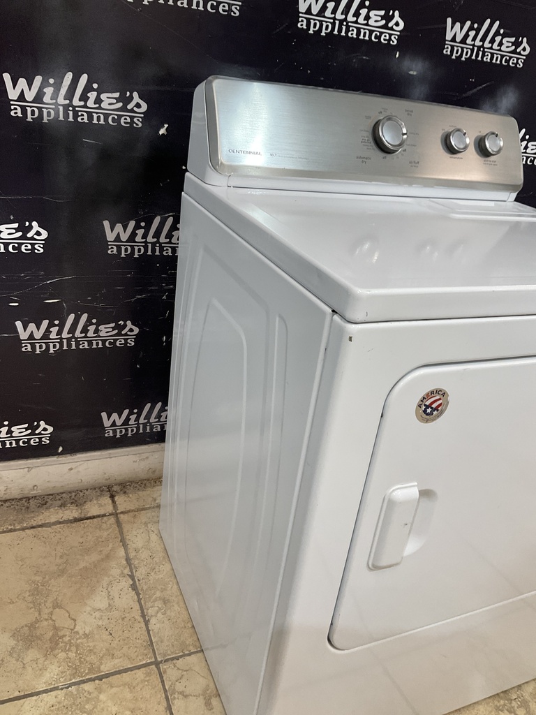 Maytag Used Electric Dryer 220volts (30 AMP) 29inches {no cord} (White)