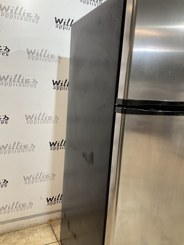Frigidaire Used Refrigerator Top and Bottom 28x68 (Stainless Steel) 