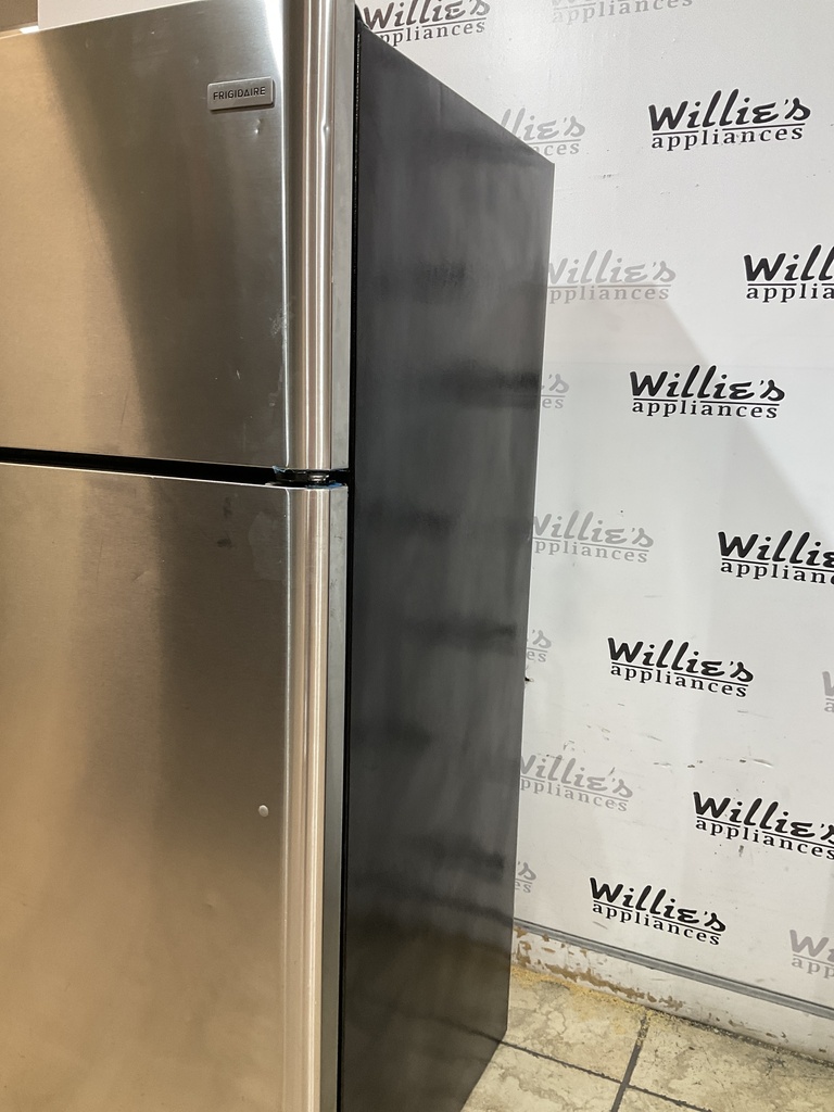 Frigidaire Used Refrigerator Top and Bottom 30x65 1/2” (Stainless Steel)