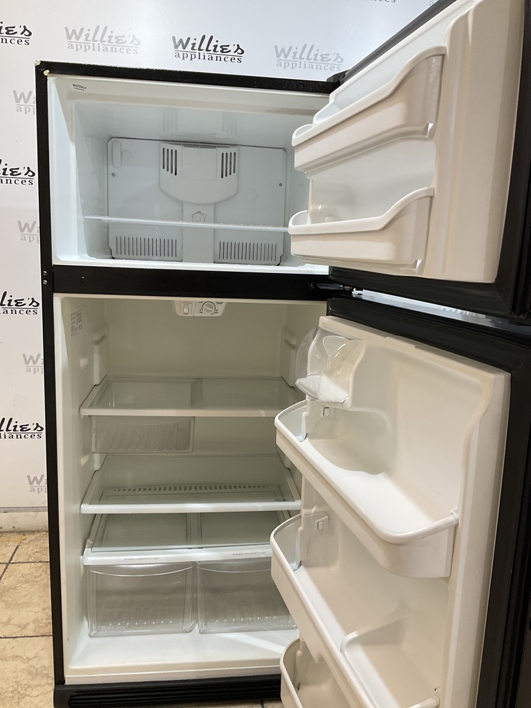 Frigidaire Used Refrigerator Top and Bottom 30x66 (Black) 