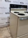 Hotpoint Used Electric Stove 220volts (40/50 AMP) 30inches {no cord} (Bisque/Black)