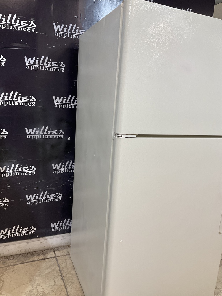 Ge Used Refrigerator Top and Bottom 30x66 1/2” (Bisque) 