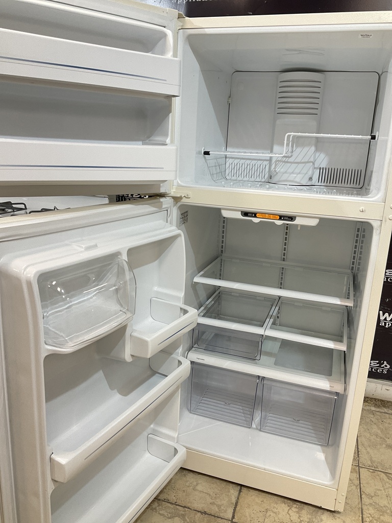 Ge Used Refrigerator Top and Bottom 30x66 1/2” (Bisque) 