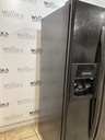 Whirlpool Used Refrigerator Side by Side 36x69 1/2” (Black) 