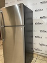 Ge Used Refrigerator Top and Bottom 28x67 (Stainless Steel) 