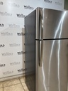 Ge Used Refrigerator Top and Bottom 28x67 (Stainless Steel) 