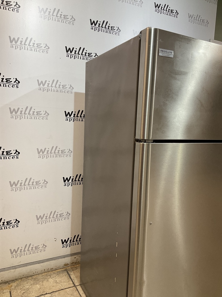 Frigidaire Used Refrigerator Top and Bottom 30x66 (Stainless Steel) 