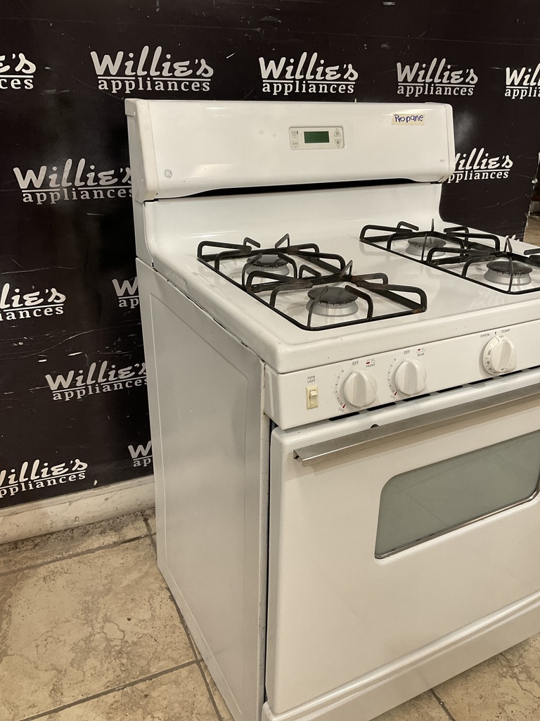 Ge Used Gas Propane Stove 30inches (White) 