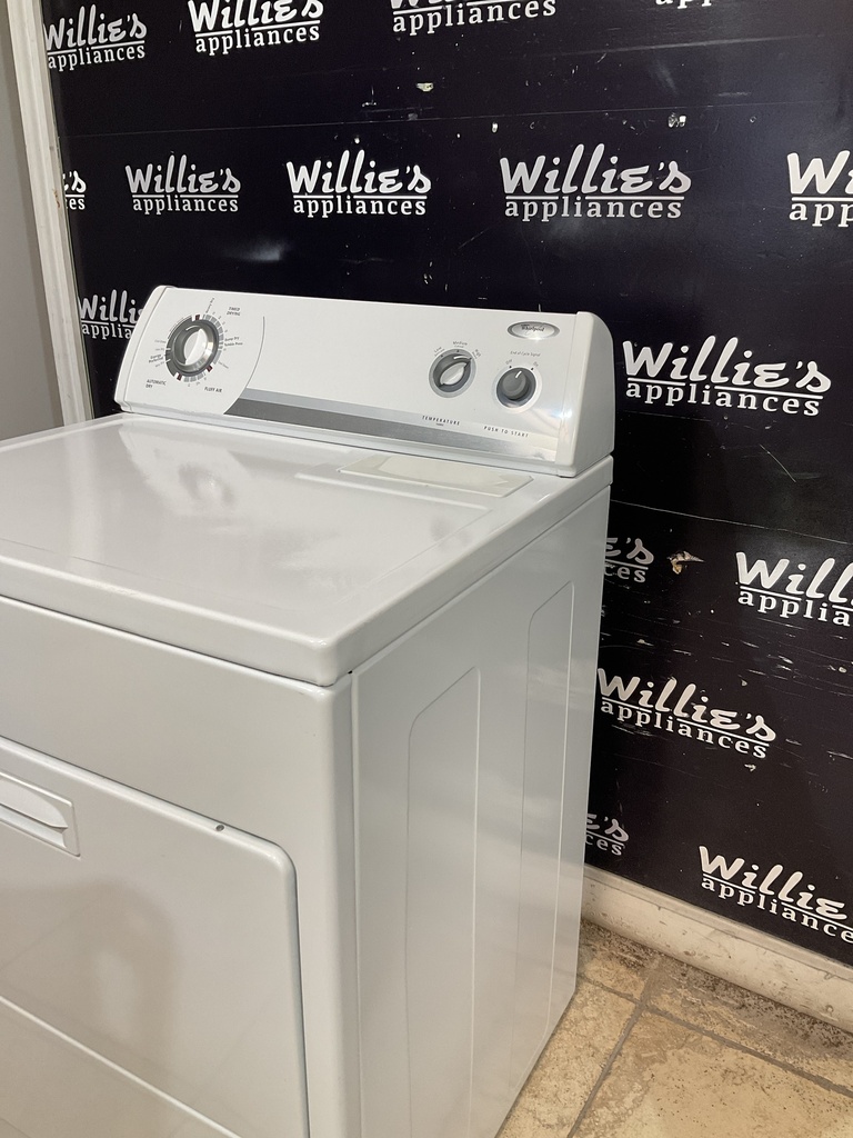 Whirlpool Used Electric Dryer 220volts (30 AMP) 29inches {3 prong} (White) 