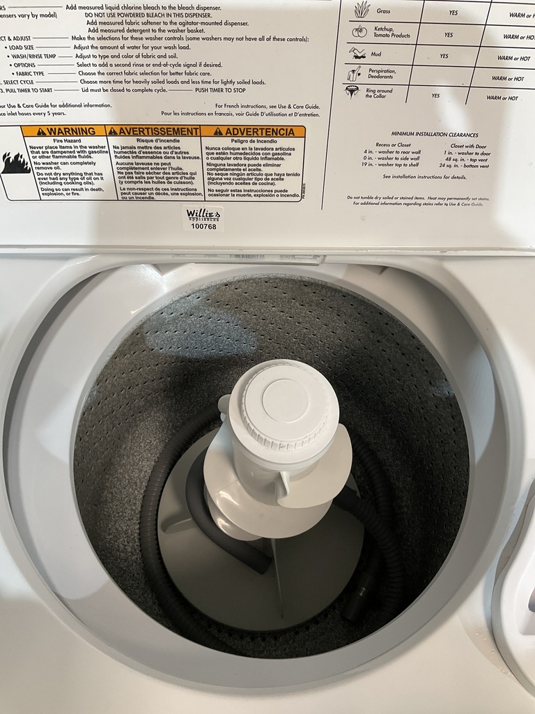 Whirlpool Used Washer Top-load 27inches (White) 
