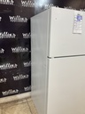Frigidaire Used Refrigerator Top and Bottom 28x59 1/2” (White) 