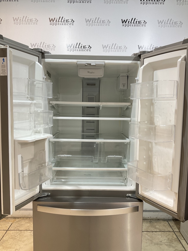 Whirlpool Used Refrigerator French Door 30 x 68 1/2” (Stainless Steel) 