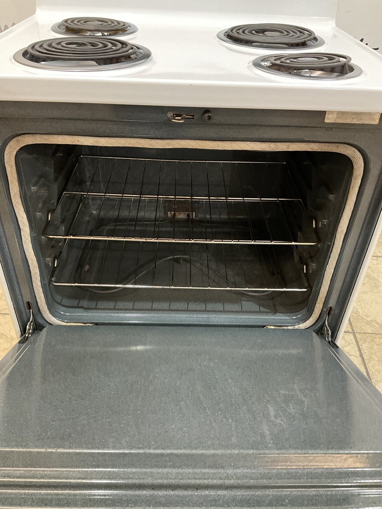 Whirlpool Used Electric Stove 220volts (40/50 AMP) 30inches {3 prong} (White/Black)