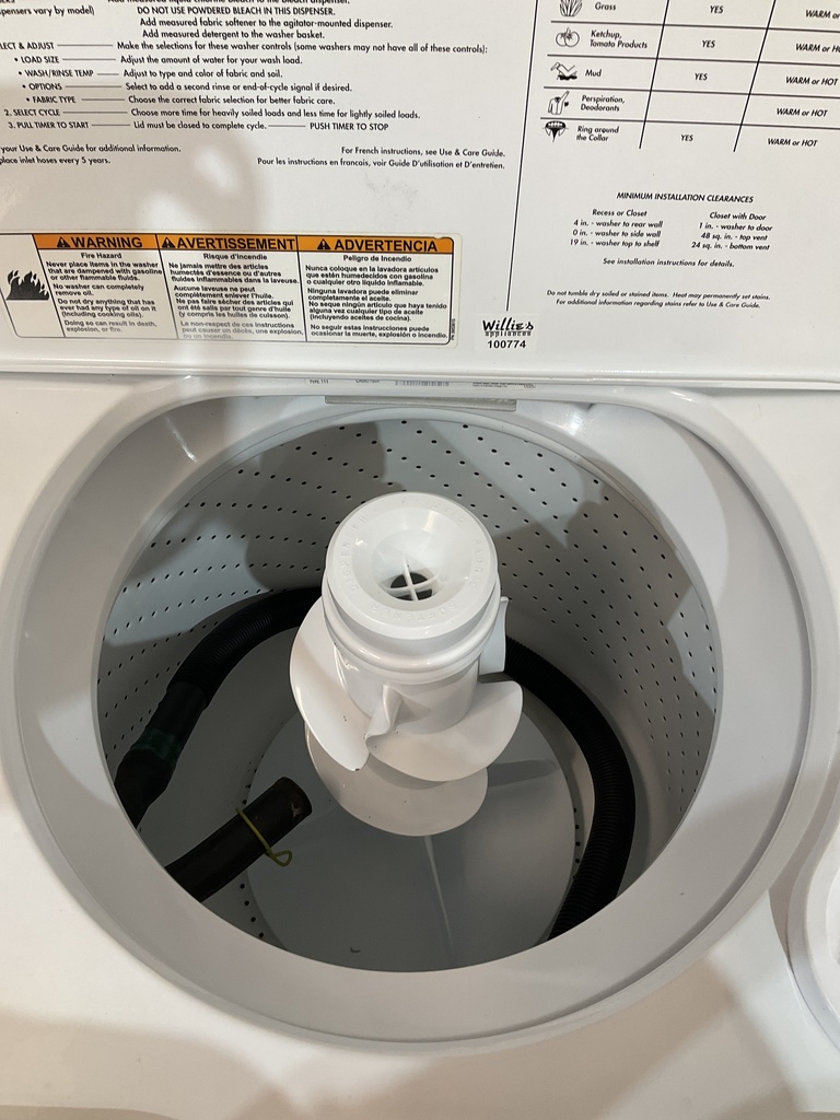 Whirlpool Used Washer Top-load 27inches (White) 