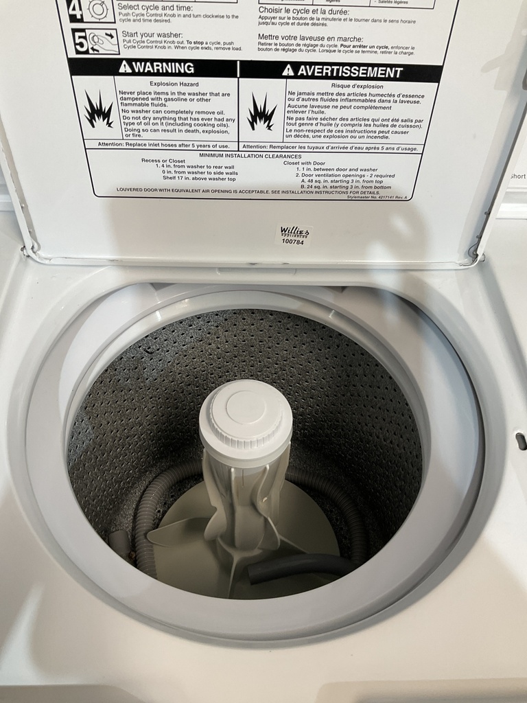 Whirlpool Used Washer Top-load 27inches (white) 
