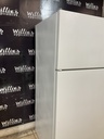 Whirlpool Used Refrigerator Top and Bottom 28x62 1/2” (White) 