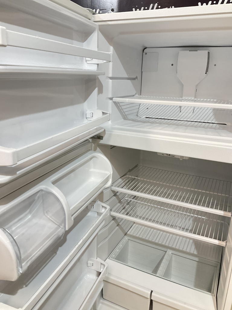 Whirlpool Used Refrigerator Top and Bottom 28x62 1/2” (White) 