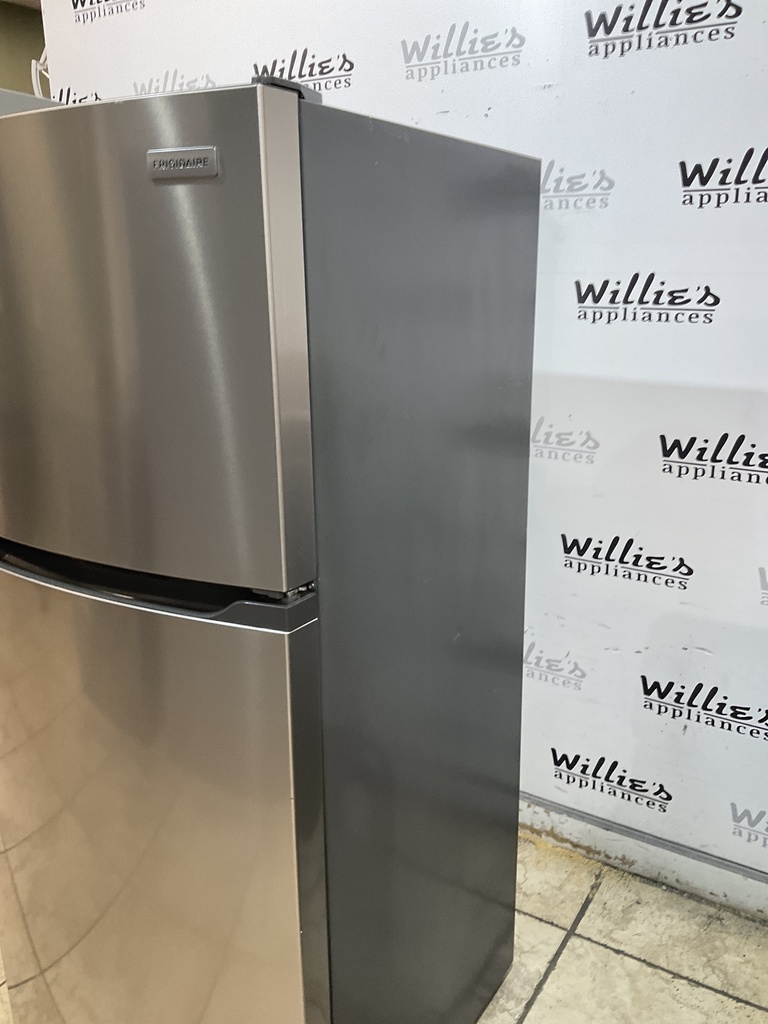 Frigidaire Used Refrigerator Top and Bottom 28x60 (Stainless Steel) 