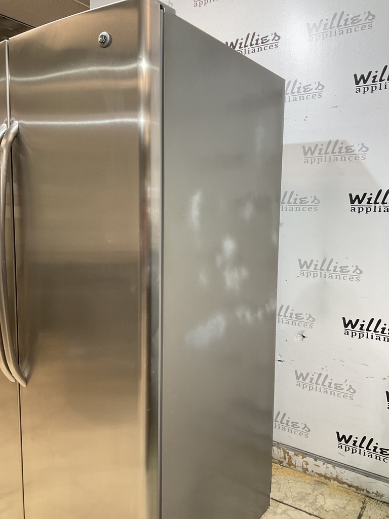 Ge Used Refrigerator Side by Side 36x69 1/2” (Stainless Steel) 