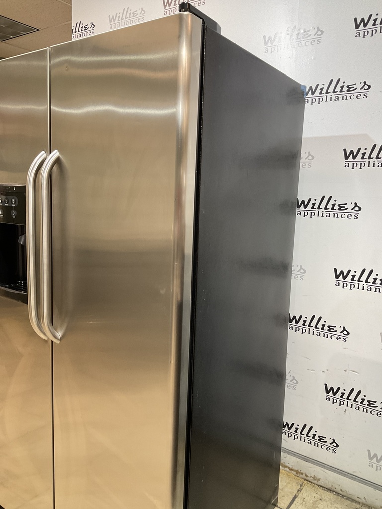 Ge Used Refrigerator Side by Side 36x69 1/2” (Stainless Steel) 