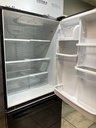 Whirlpool Used Refrigerator Top and Bottom Mount 33x69 1/2” (Black) 