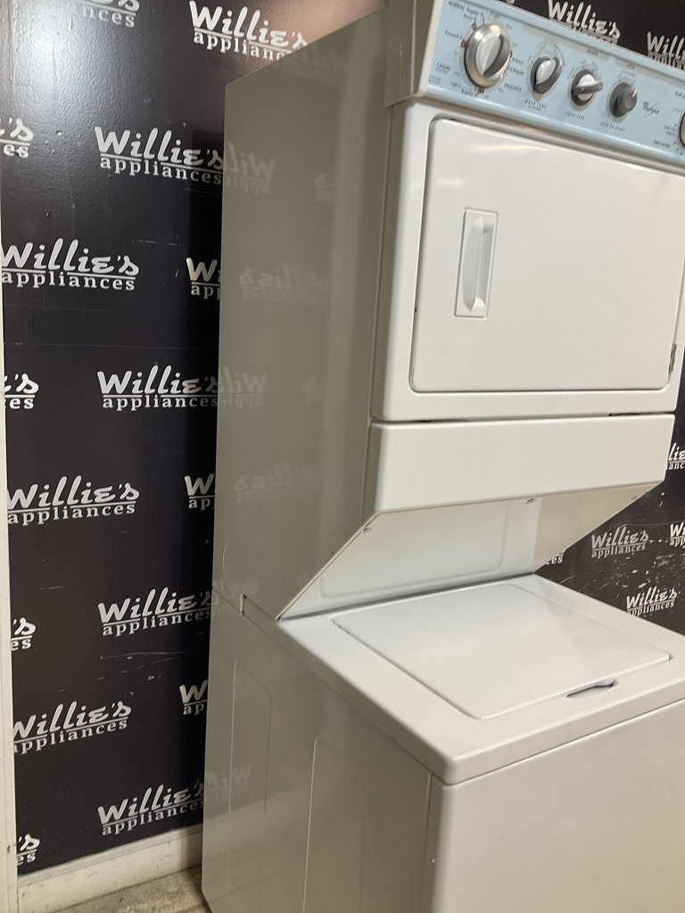 Whirlpool Used Electric Unit Stackable 220volts (30 AMP) 27x72 {4 prong} (White) 