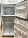 Whirlpool Used Refrigerator Top and Bottom 30x66 (Stainless Steel) 