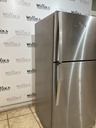 Whirlpool Used Refrigerator Top and Bottom 30x66 (Stainless Steel) 