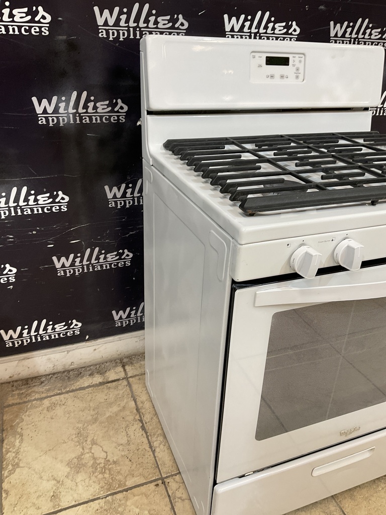 Whirlpool Used Natural Gas Stove 30inches (White) 