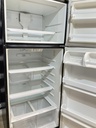 Whirlpool Used Refrigerator Top and Bottom 28x68 (White/Black)