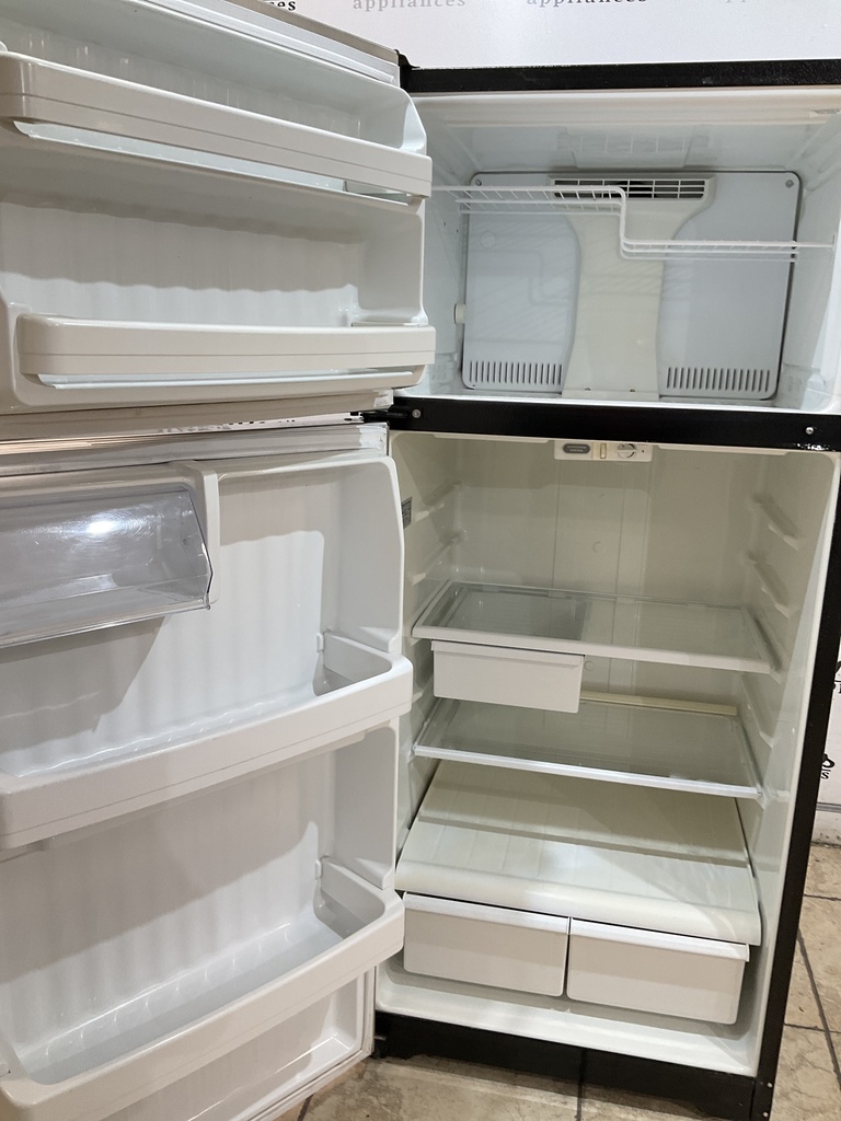 Ge Used Refrigerator Top and Bottom 28x64 1/2” (Stainless Steel) 