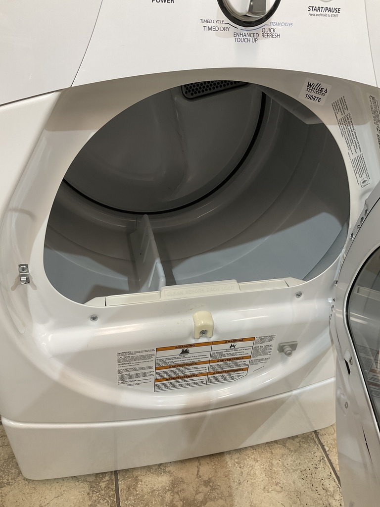 Whirlpool Used Natural Gas Set Washer/Dryer Front-load 27inches (White) 