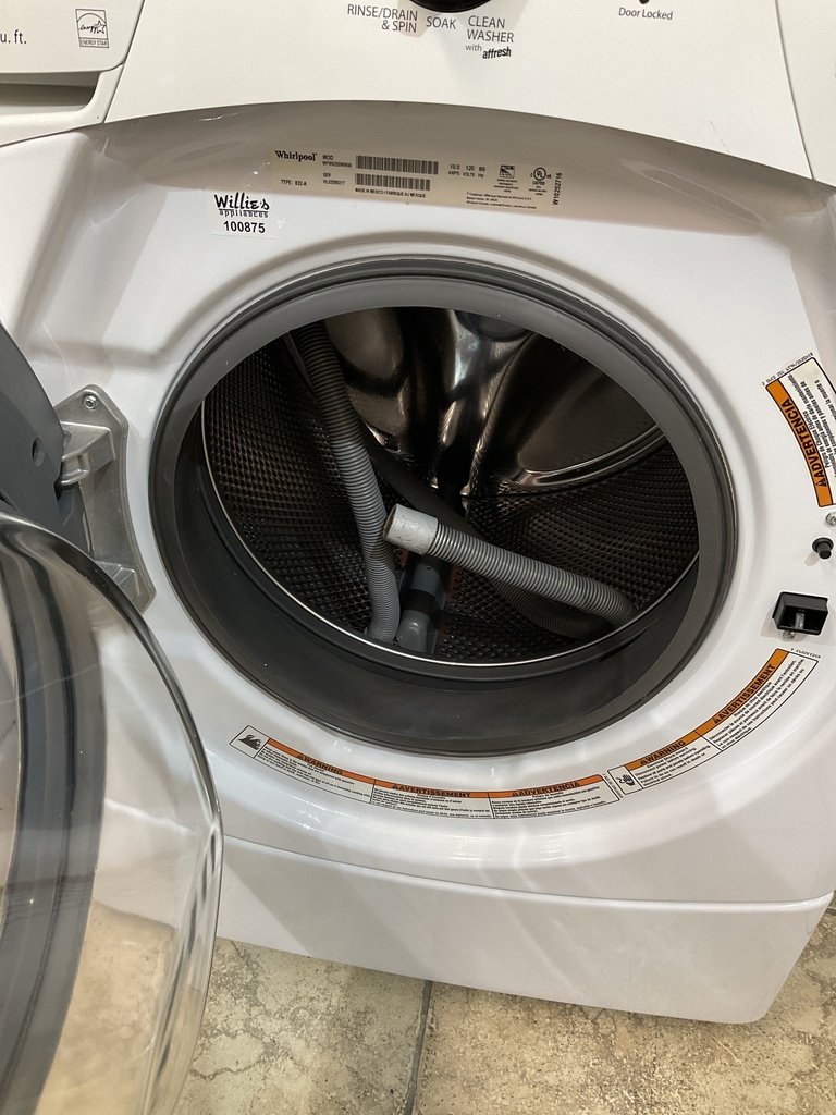 Whirlpool Used Natural Gas Set Washer/Dryer Front-load 27inches (White) 