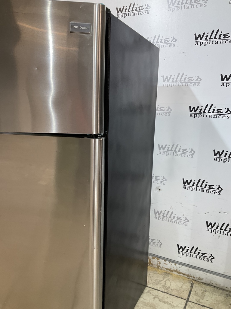 Frigidaire Used Refrigerator Top and Bottom 30x65 1/2” (Stainless Steel) 