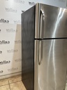 Frigidaire Used Refrigerator Top and Bottom 30x65 1/2” (Stainless Steel) 