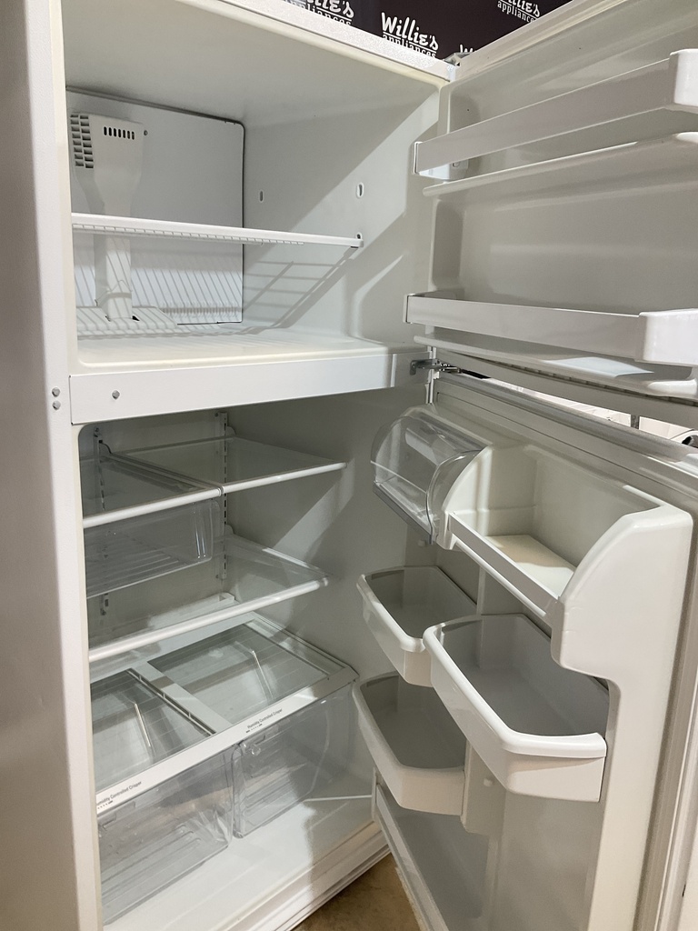 Whirlpool Used Refrigerator Top and Bottom 33x66 (White) 