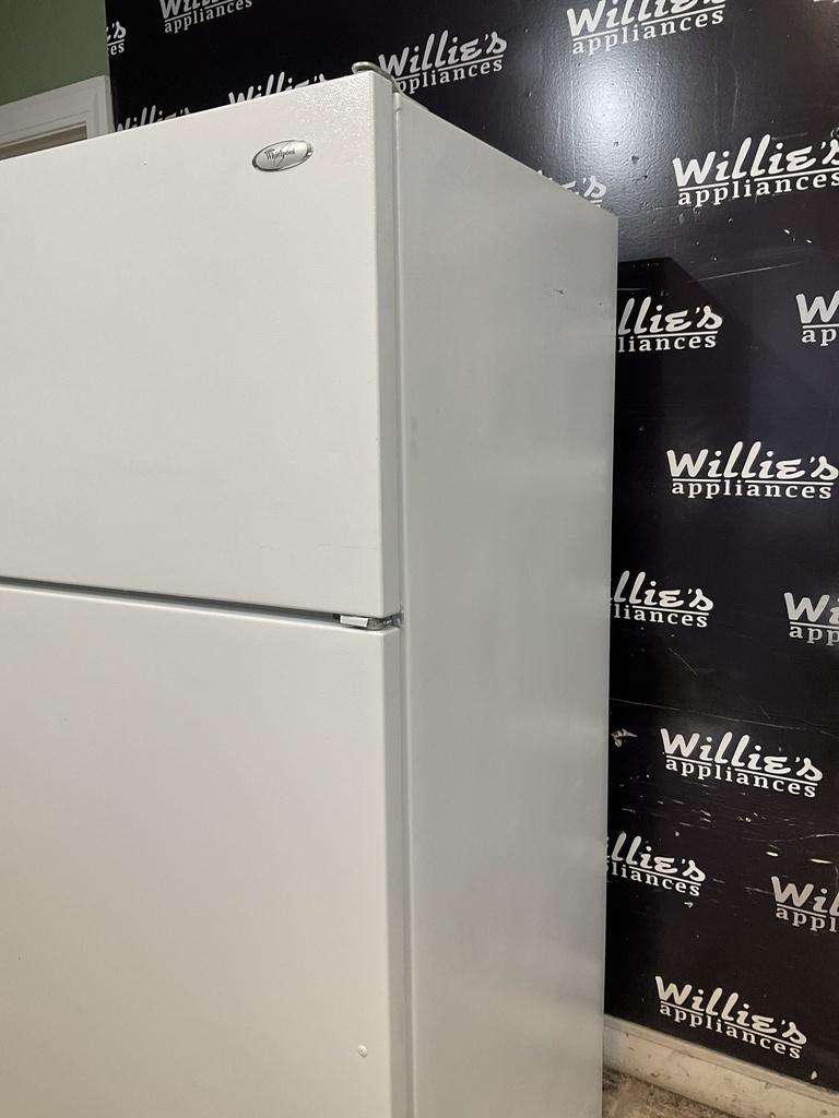 Whirlpool Used Refrigerator Top and Bottom 33x66 (White) 