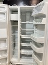 Ge Used Refrigerator Side by Side 36x69 1/2” (White) 