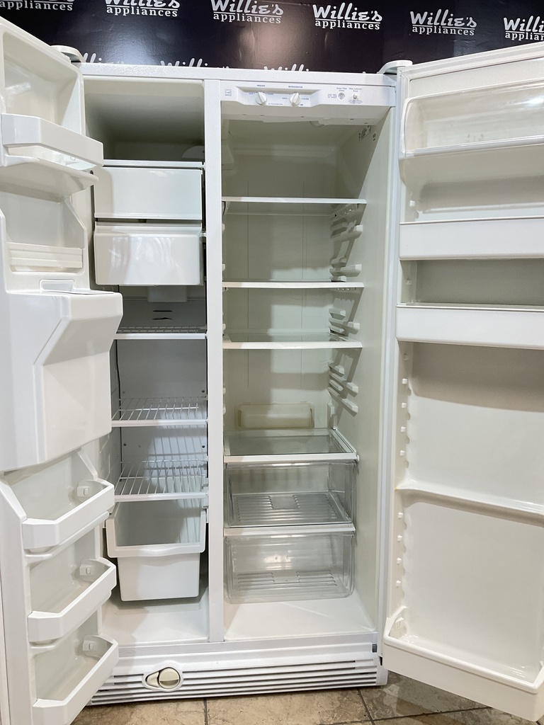 Whirlpool Used Refrigerator Side by Side 36x69 1/2” (White)