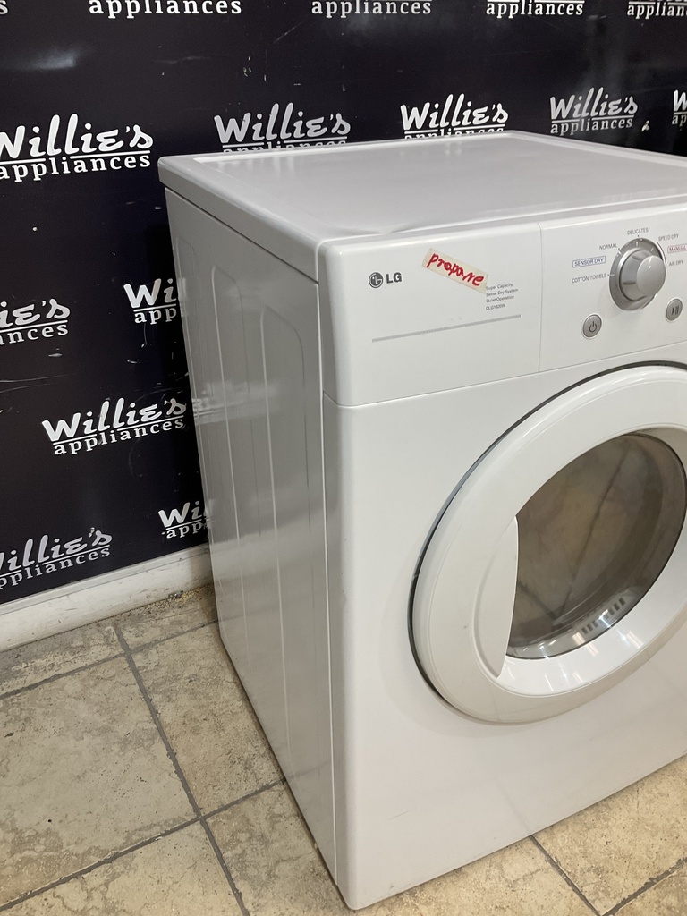 Lg Used Gas Propane Dryer 27inches (White) 