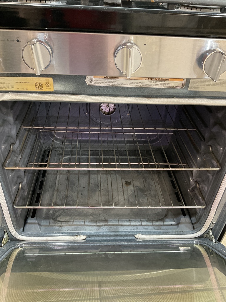 Whirlpool Used Natural Gas Stove 30inches (Stainless Steel) 