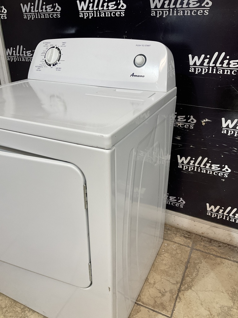 Amana Used Electric Dryer 220volts (30 AMP) 29inches {4 prong} (White) 