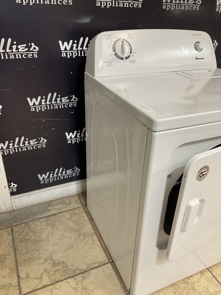 Amana Used Electric Dryer 220volts (30 AMP) 29inches {4 prong} (White) 
