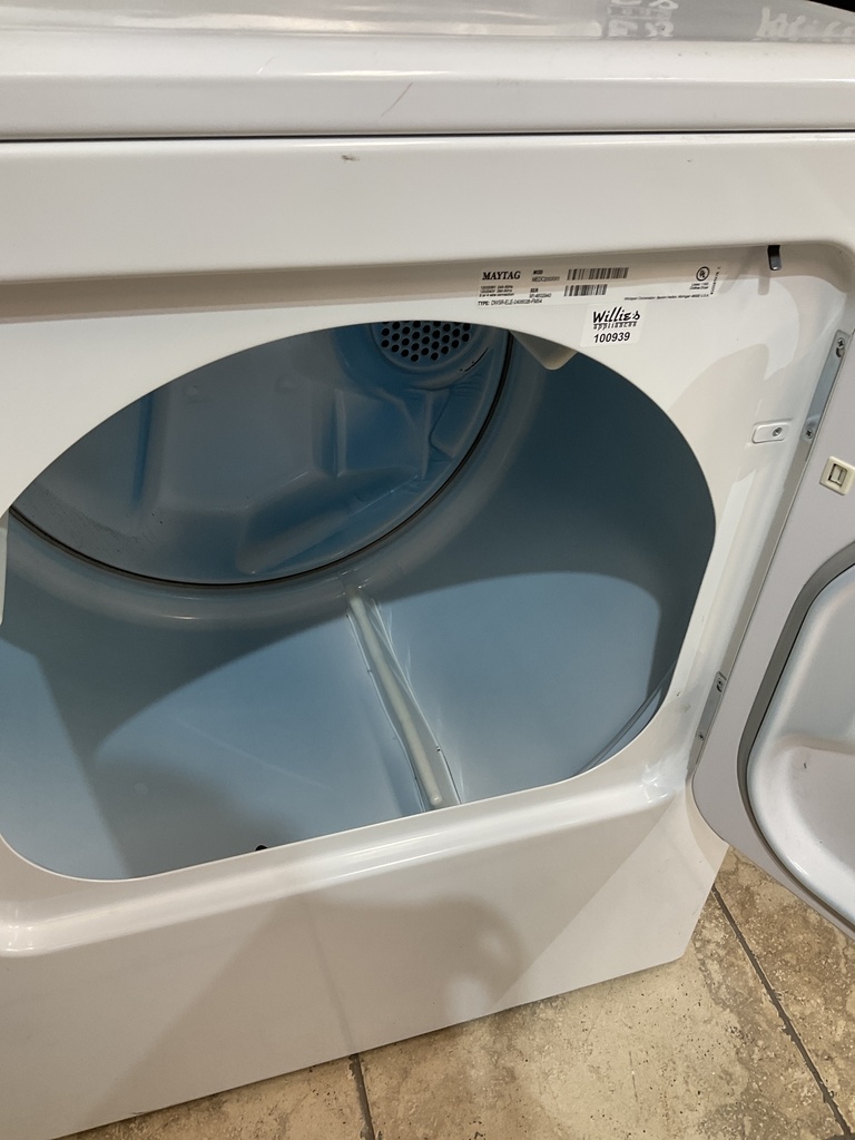 Maytag Used Electric Dryer 220volts (30 AMP) 29inches {} (White) 