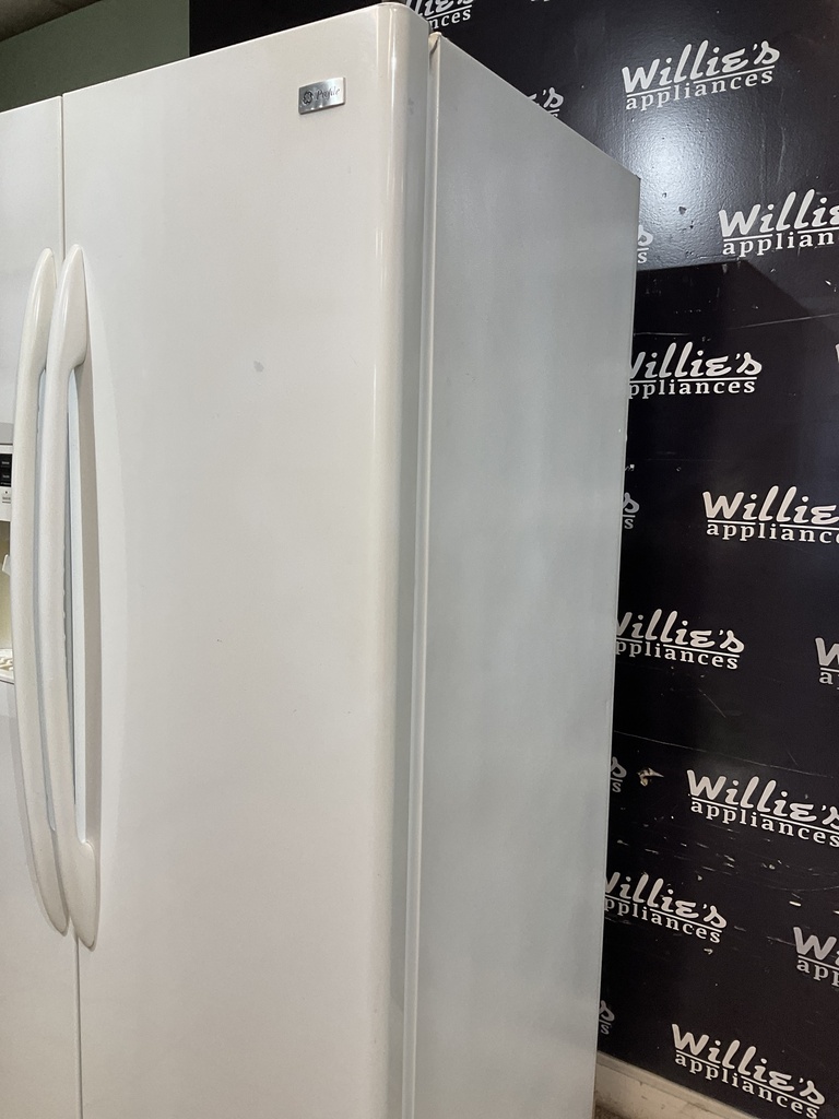 Ge Used Refrigerator Side by Side Counter Depth 36x69 1/2” (White) 