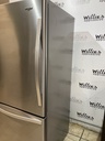 Whirlpool Used Refrigerator Top and Bottom Mount 32 1/2” x 69 1/2” (Stainless Steel) 