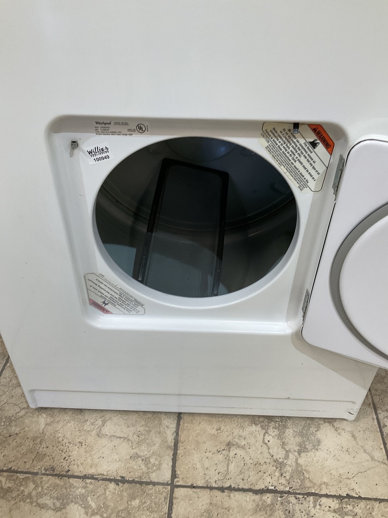 Whirlpool Used Electric Dryer 220volts (30 AMP) 29inches {3 prong} (White) 