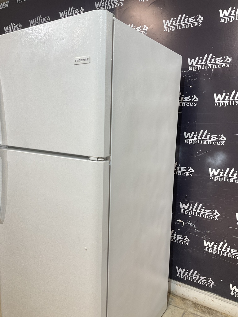Frigidaire Used Refrigerator Top and Bottom 30x68 1/2” (White) 